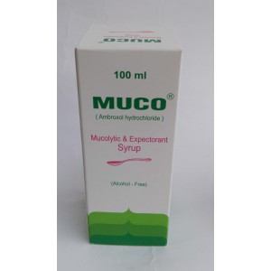 MUCO 15 mg/ 5 ml ( ambroxol ) syrup 100 ml 